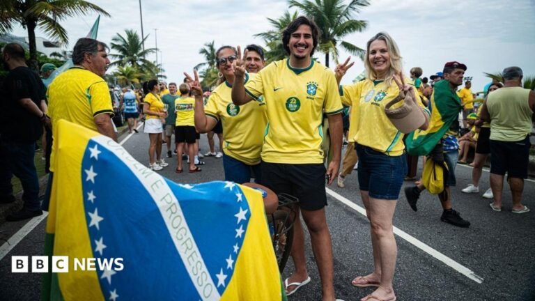 Brazil election: Voters to choose between Lula and Bolsonaro’s son A treated image showing Andy Burnham and John Healey in black and white. A colour photograph of Laura Kuenssberg sits in front of it