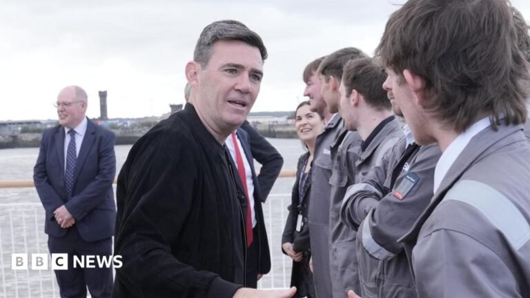 Burnham warns of Neets-fuelled ‘economic catastrophe and moral failure’ British Prime Minister Andy Burnham visits Alstom, on the day he unveils new technical educational routes aimed at tackling youth unemployment, on July 28, 2026 in Derby, England.