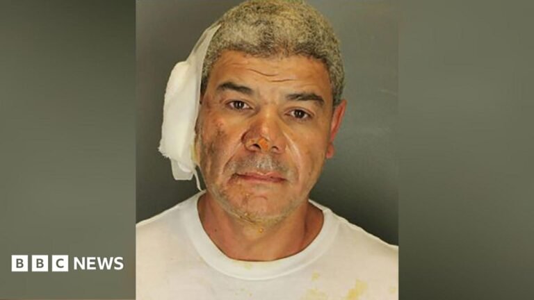 Colorado firebombing suspect pleads guilty to federal hate crimes charges A mug shot of Soliman wearing a white shirt with bandage on his ear