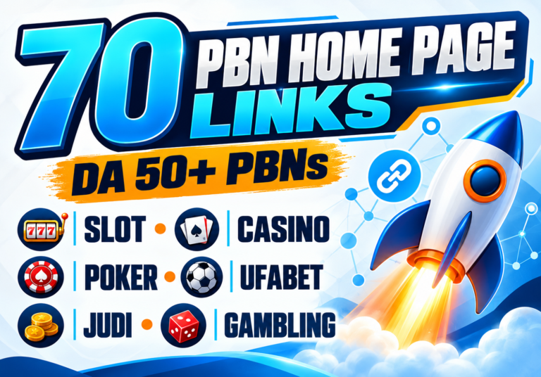 Create 70 PBNs Homepage On Da/50+ Slot Casino Poker UFAbet Judi Gambling High Quality for $10 Create 70 PBNs Homepage On Da/50+ Slot Casino Poker UFAbet Judi Gambling High Quality for $10