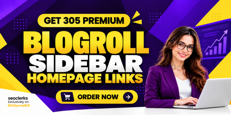 Get 305 Permanent Homepage DoFollow Blogroll Sidebar Backlinks from High DA50+ Authority Sites for $65 Get 305 Permanent Homepage DoFollow Blogroll Sidebar Backlinks from High DA50+ Authority Sites for $65