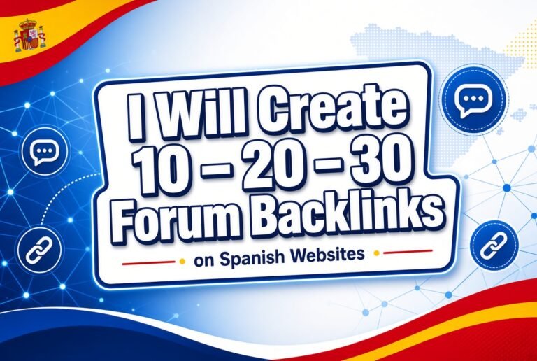 I Will Create 10- 20- 30 Manual Backlinks on Spanish Forums for $20 I Will Create 10- 20- 30 Manual Backlinks on Spanish Forums for $20