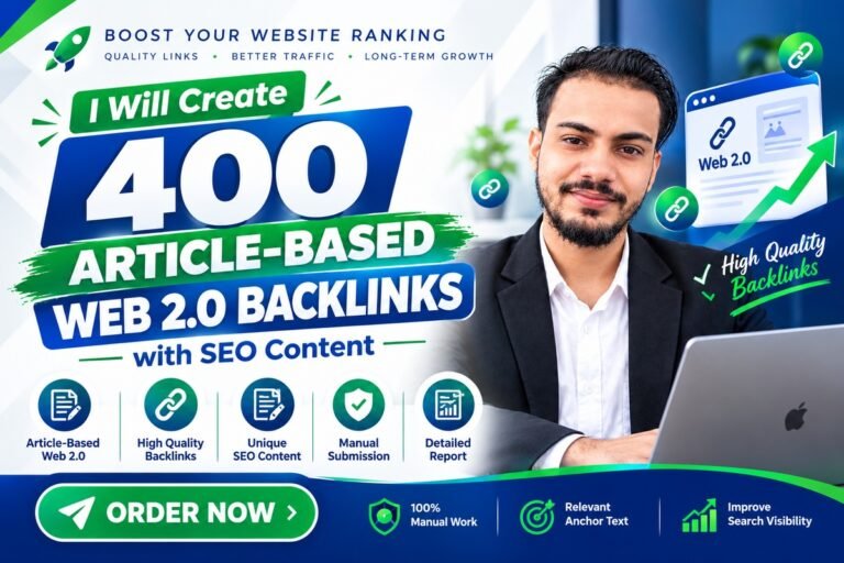 I Will Create 400 Article-Based Web 2.0 Backlinks with SEO Content for $30 I Will Create 400 Article-Based Web 2.0 Backlinks with SEO Content for $30