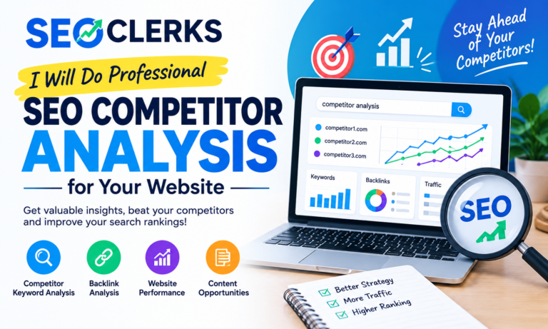I Will Do Professional SEO Competitor Analysis for Your Website for $5 I Will Do Professional SEO Competitor Analysis for Your Website for $5