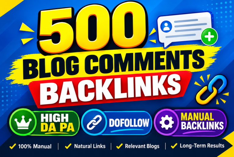 I Will Provide 500 Blog Comments Backlinks High DA DR TF to Boost Your Website Buy 2 Get 1 Free for $5 I Will Provide 500 Blog Comments Backlinks High DA DR TF to Boost Your Website Buy 2 Get 1 Free for $5