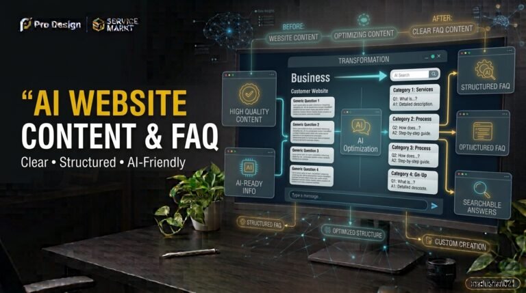 I Will Turn Your Website Content Into Clear AI Ready FAQs for $5