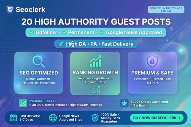 I Will Write and Publish 20, 40 or 60 Guest Posts on High DA DR Websites for $20 I Will Write and Publish 20, 40 or 60 Guest Posts on High DA DR Websites for $20