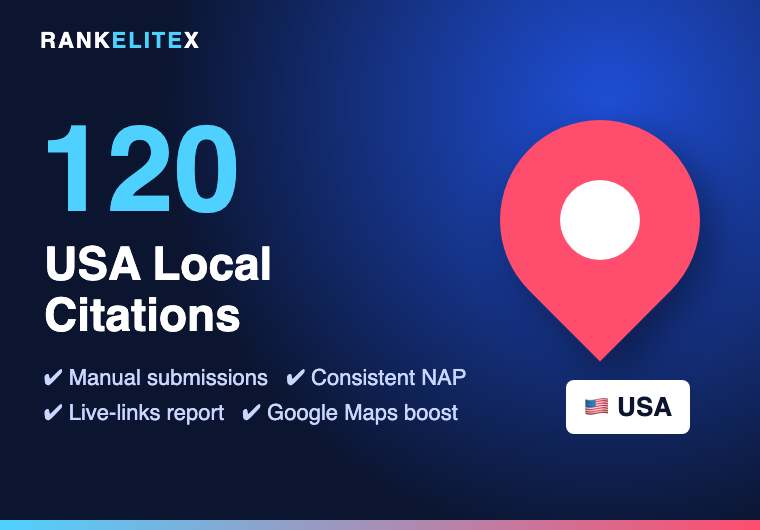 I will build 120 manual USA local citations to boost your Google Maps ranking for $199 I will build 120 manual USA local citations to boost your Google Maps ranking for $199