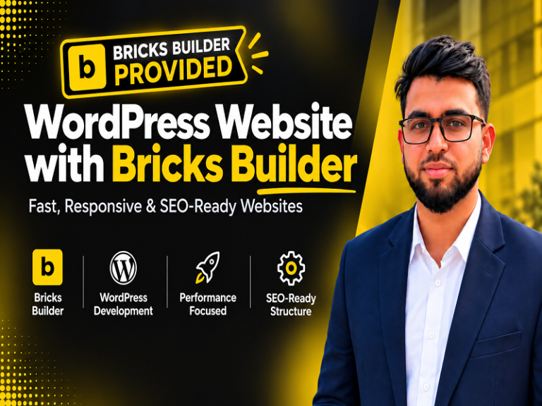 I will design or redesign a professional WordPress website with Bricks Builder for $120 I will design or redesign a professional WordPress website with Bricks Builder for $120