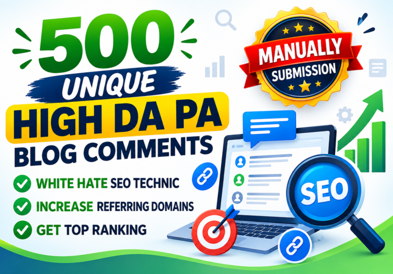 I will do 500 Unique SEO backlinks through blog comments pages for $20 I will do 500 Unique SEO backlinks through blog comments pages for $20