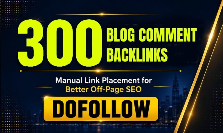 I will do high quality dofollow blog comment backlinks off page SEO for $3