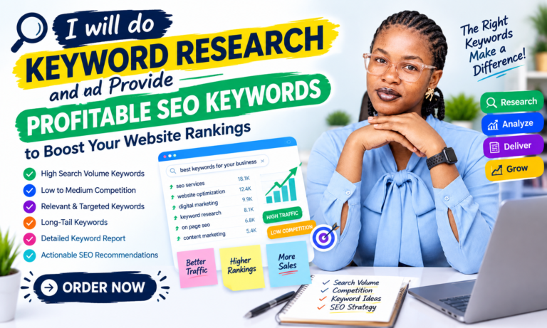 I will do keyword research and provide profitable SEO keywords for $10 I will do keyword research and provide profitable SEO keywords for $10
