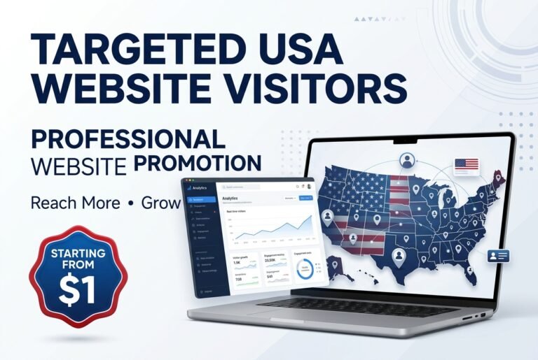 I will promote your website and send targeted visitors for $1 I will promote your website and send targeted visitors for $1