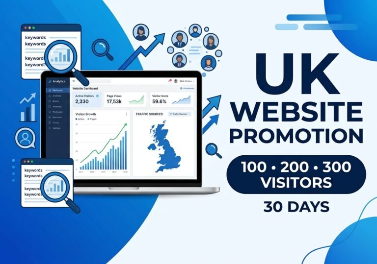 I will promote your website to a UK audience for $6 I will promote your website to a UK audience for $6