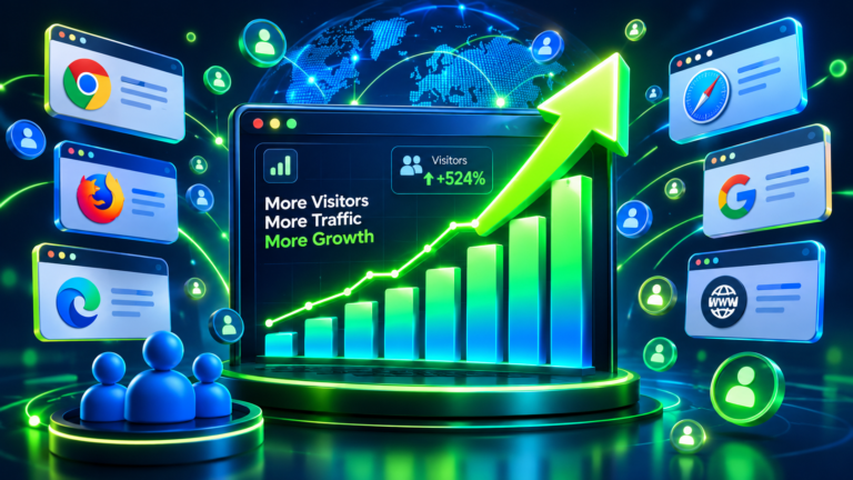 I will send high quality website traffic and real visitors for $1 I will send high quality website traffic and real visitors for $1