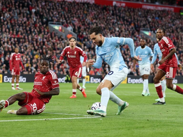 Man City beat 10-man Liverpool 3-0 in first game after guilty verdict | Football Man City beat 10-man Liverpool 3-0 in first game after guilty verdict | Football