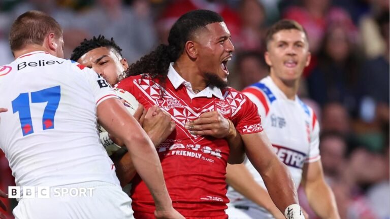 Men’s Rugby League World Cup: England stunned by Tonga in opener Tonga