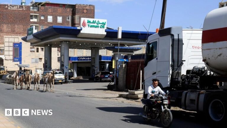 Missiles intercepted near Riyadh after Saudi coalition hits Yemen fuel depot A still from a video of a data centre on fire following a Ukrainian strike, in a BBC Verify branded border.