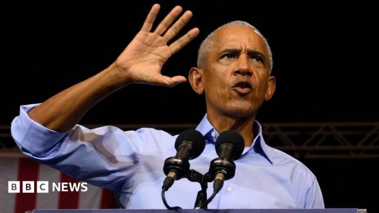 Obama attacks Trump as he campaigns for Democrats ahead of midterm elections A treated image showing Andy Burnham and John Healey in black and white. A colour photograph of Laura Kuenssberg sits in front of it