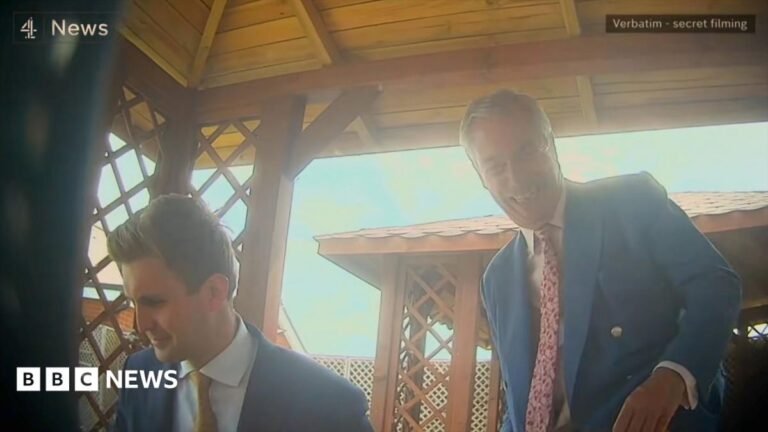 Reform internal inquiry says party did not break law over donations sting Reform UK leader Nigel Farage and Dan Jukes pictured in the undercoverfilming by Verbatim Investigations and broadcast by Channel 4 News.