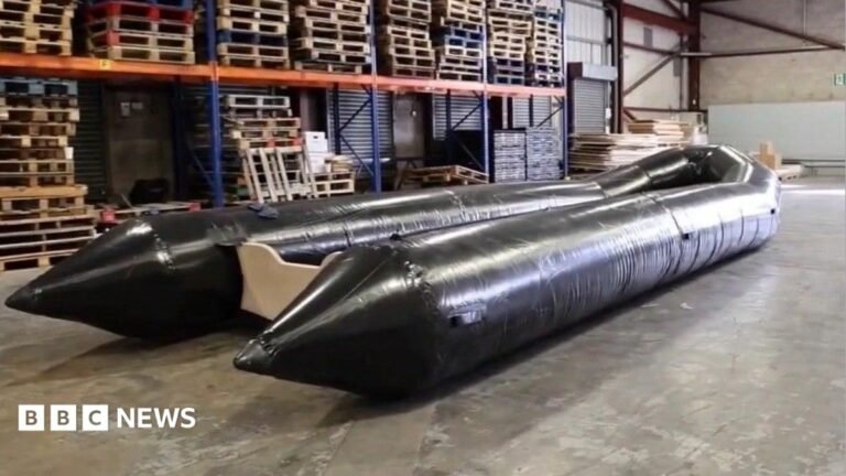 Small inflatable boats ‘set for people smugglers’ seized at East Midlands Airport One of the inflatable boats seized