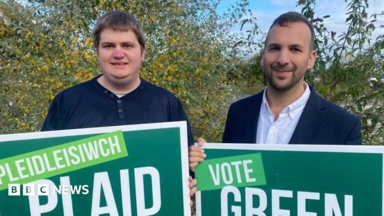 Welsh Green Party deputy Phil Davies resigns over Zionism motion A woman with black hair wearing a woolly-collared coat and looking off camera.