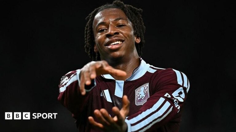 Young star Johan Manzambi proving his worth for rising Aston Villa Sven Botman slides in on Nicolas Jackson
