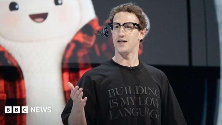 Zuckerberg wins Meta deal to help him foot bill for possible California billionaire tax Meta chief executive Mark Zuckerberg wears a black t-shirt which reads: "Building is my love language".