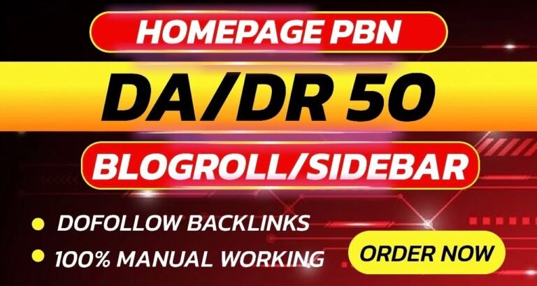 i will provide highly quality DA/DR50 10 pbn blogroll/sidebar for $30